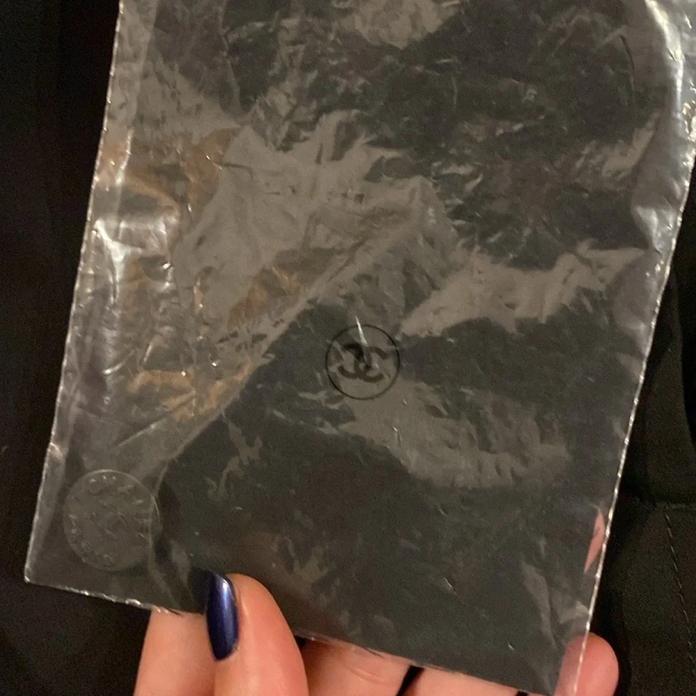 VINTAGE NWT Chanel Black Nylon Skirt